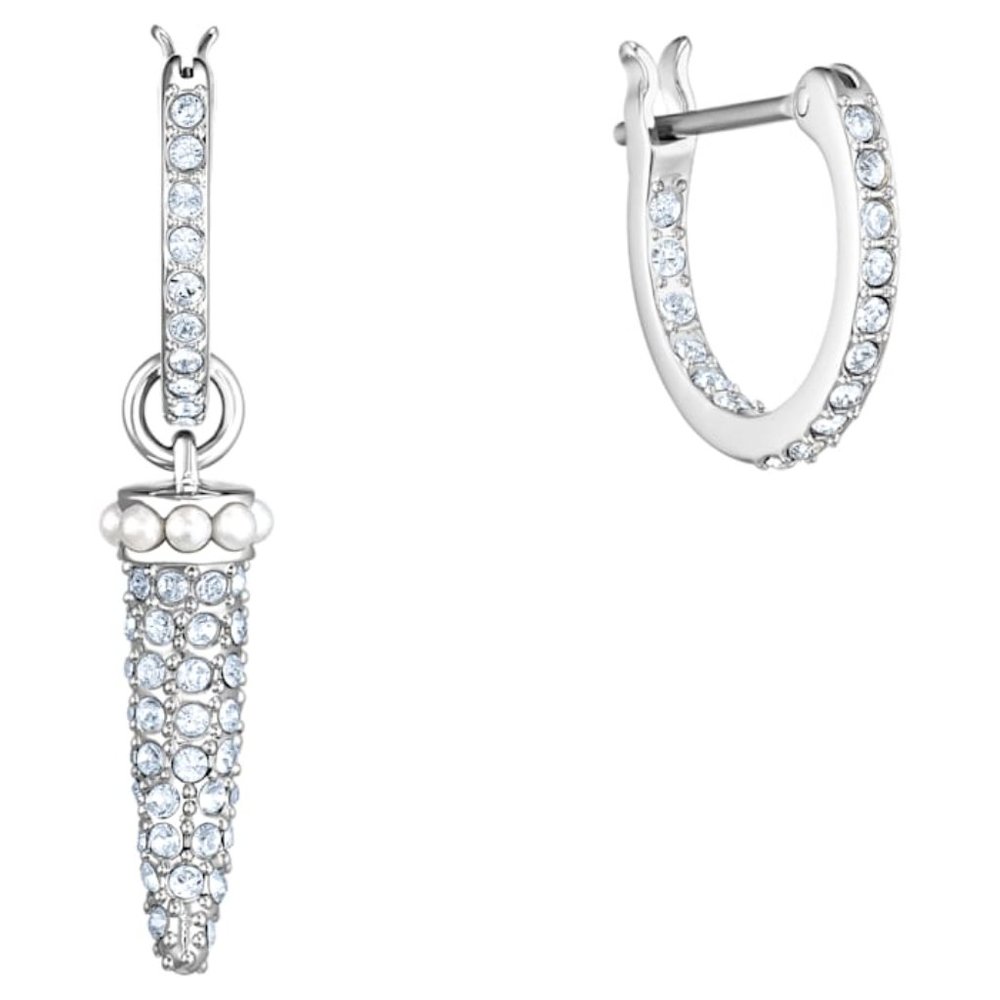 Swarovski Polar Bestiary Rhodium And Crystal Earrings